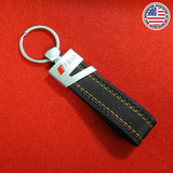 Audi S Line Fashion Leather Car Sport Key Fob Keychain Strap RIng Gift Decorate