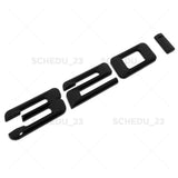 Gloss Black 320i Letter Logo Emblem Car Trunk Lid M Power Series Performance