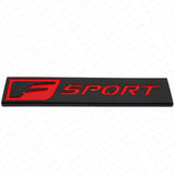 For Lexus F-Sport Logo Badge Rear Trunk Luggage Lid Emblem Decoration Black Red