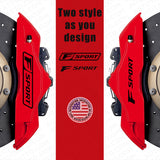 Lexus F Sport Car Wheels Brake Caliper Sticker 3D Decal Logo Decoration Black