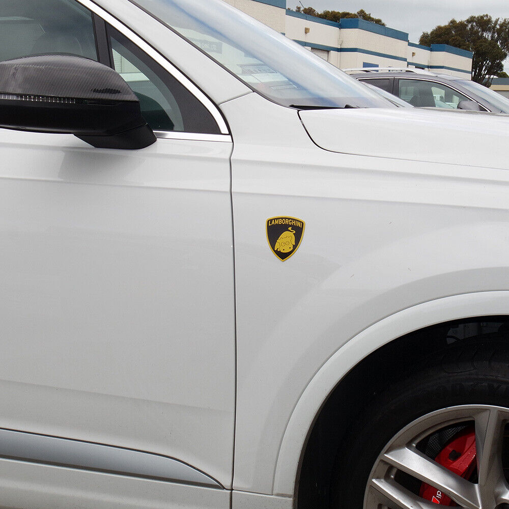 1x or 2x Fashion Aluminum Alloy Taurus "Bull" Car Decal Sticker for Lamborghini