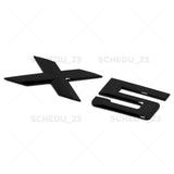 14-26 Gloss Black BMW X5 Rear Liftgate Letter Emblem Badge Trunk ABS  /M Sport