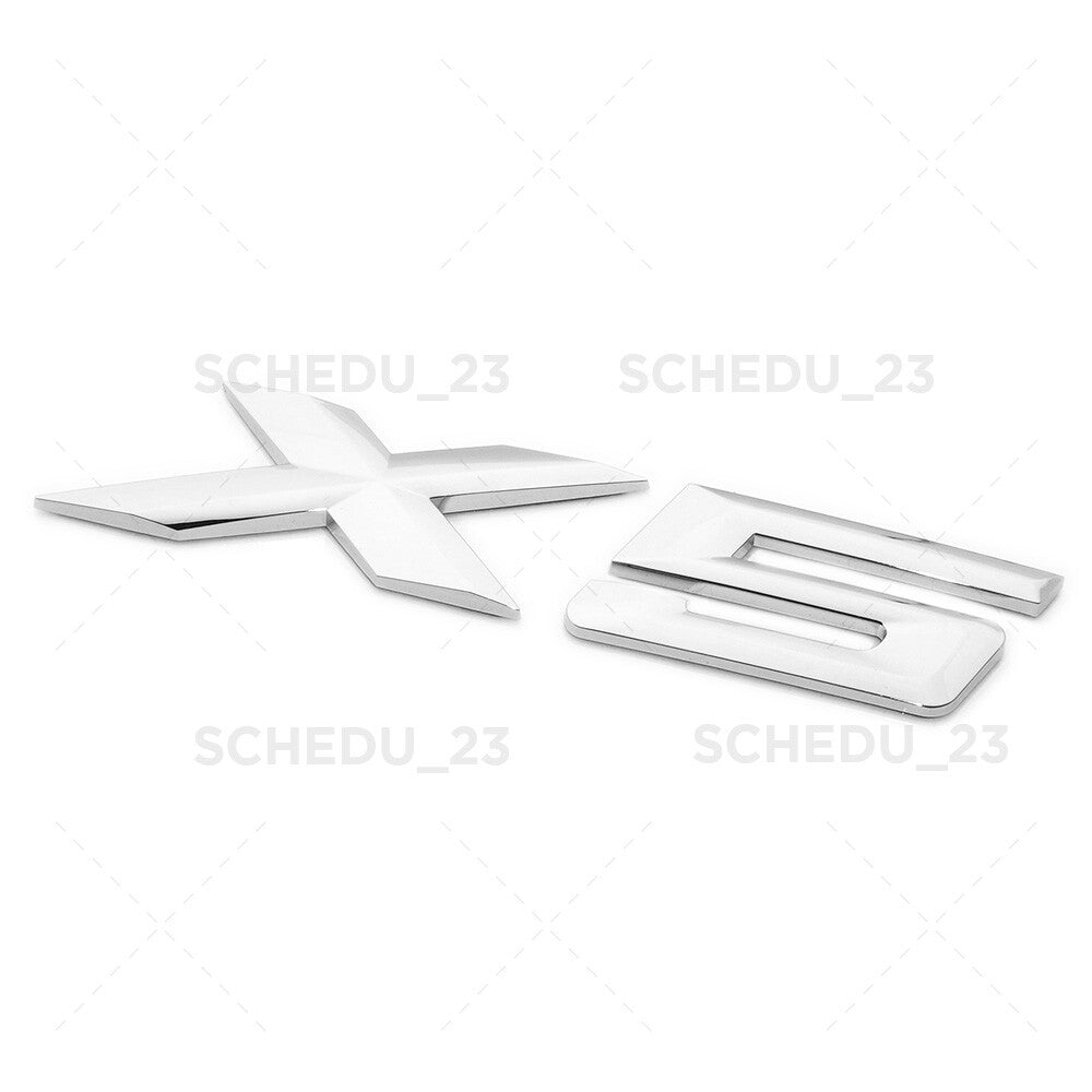 14-26 Chrome BMW X5 Letter Emblem Nameplate Badge Liftgate Rear Trunk ///M Sport