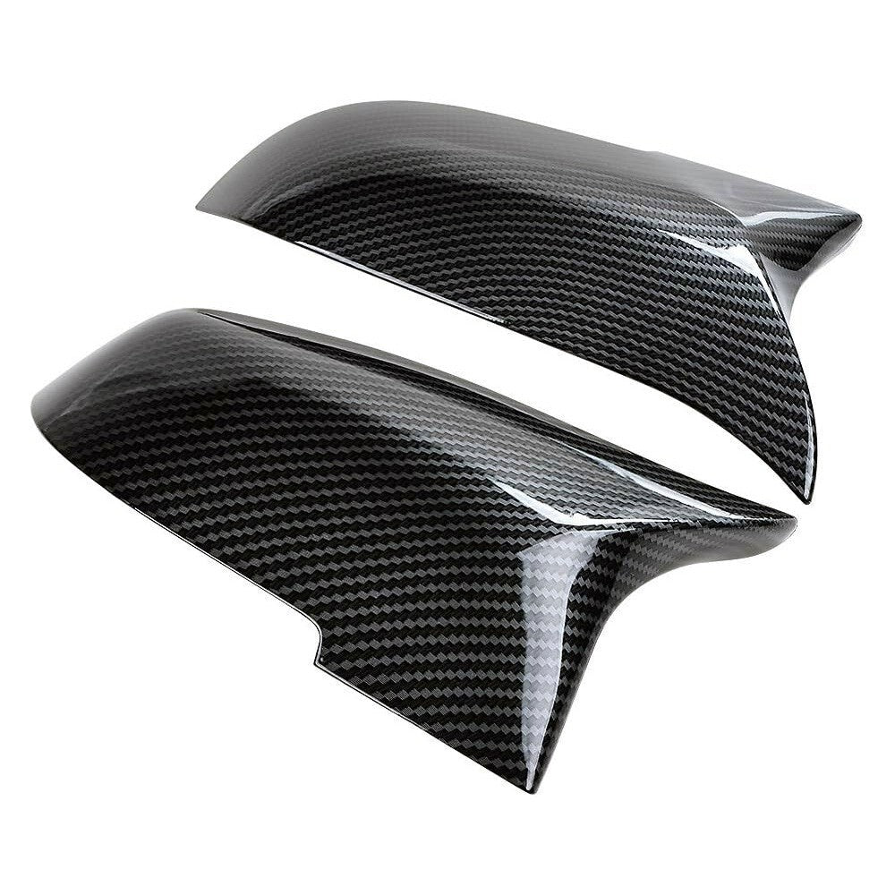 Carbon Fiber Style Side Mirror Cover Cap for BMW 14-18  F10 F11 F18 5-Series LCI