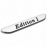 2x 3D Edition 1 Fender Marker Car AMG Logo Badge Emblem Sport Decoration Chrome
