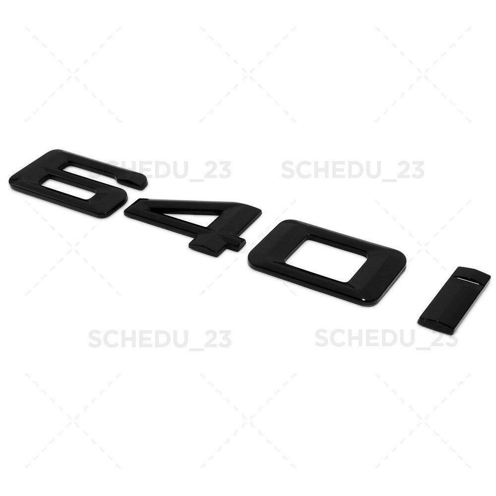 12-19 Gloss Black 640i Letter Emblem Trunk Lid M Sport Performance F06 F12 F13