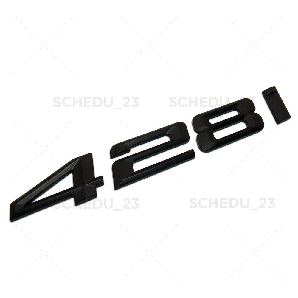 Matte Black BMW 428i 4Series Car Trunk Lid Emblem Badge Nameplate M Performance