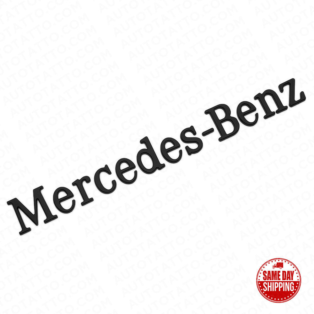 Mercedes-Benz Letter Emblem 3D Logo Nameplate Badge Decoration AMG Sport Black