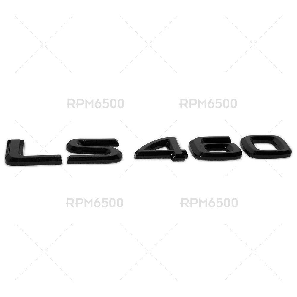 For Lexus Rear Turnk Lid Gloss Black LS 460 Letter Logo Badge Emblem Car Replace
