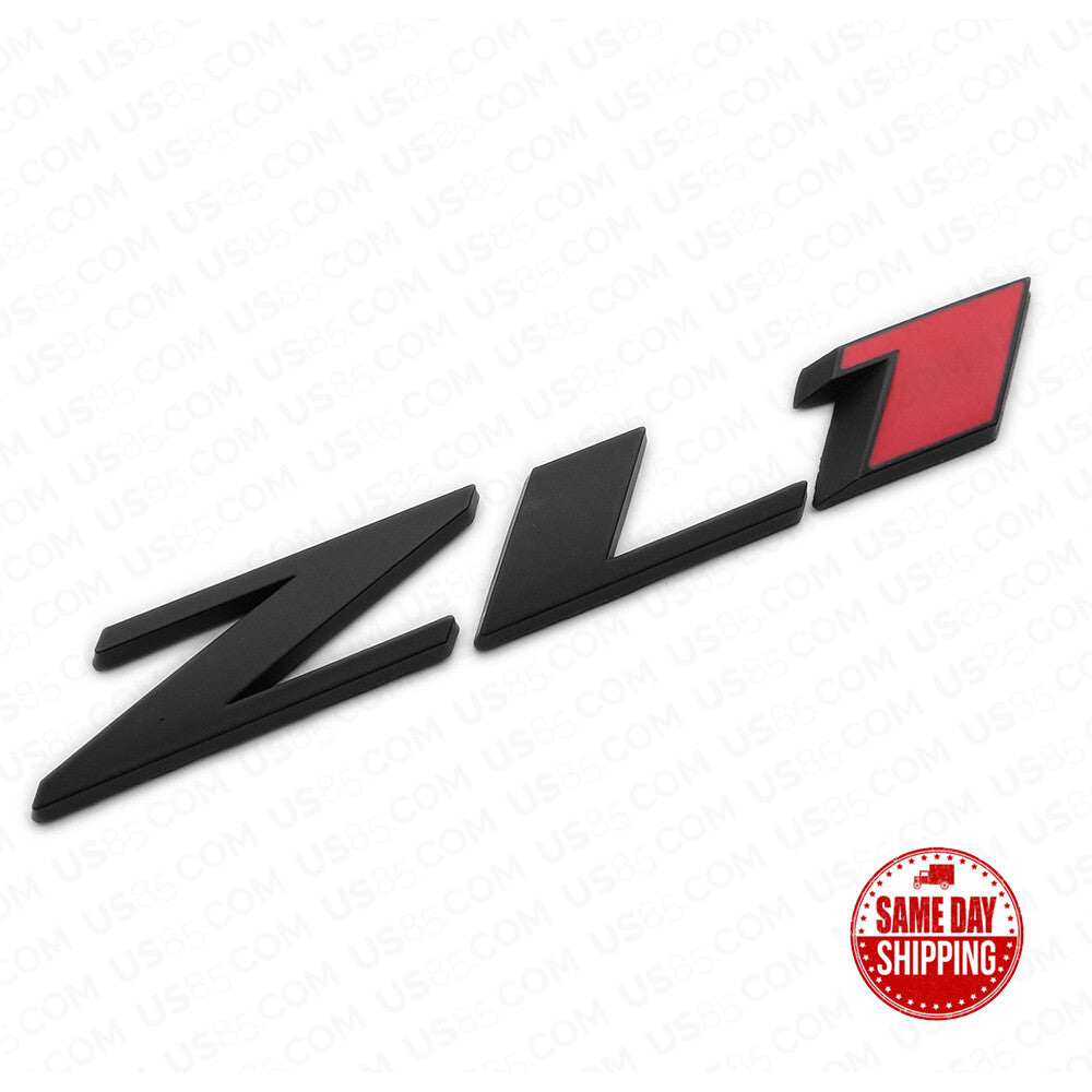 Chevy Camaro ZL1 Rear Bumper Letter Logo Emblem Badge Sticker Sport Black Red