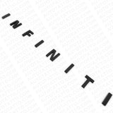 For Infiniti Rear Trunk Lid Logo Letter Badge Emblem Nameplate Sport Gloss Black