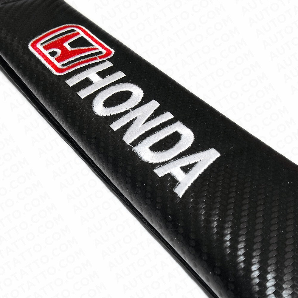 Honda Sport Carbon Car Seat Belt Cover Safety Shoulder Strap Cushion Pad Harness