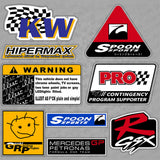 Personality Car Sticker KW Spoon Sports Hipermax F1 Funny Cute 3D Decal Stripe