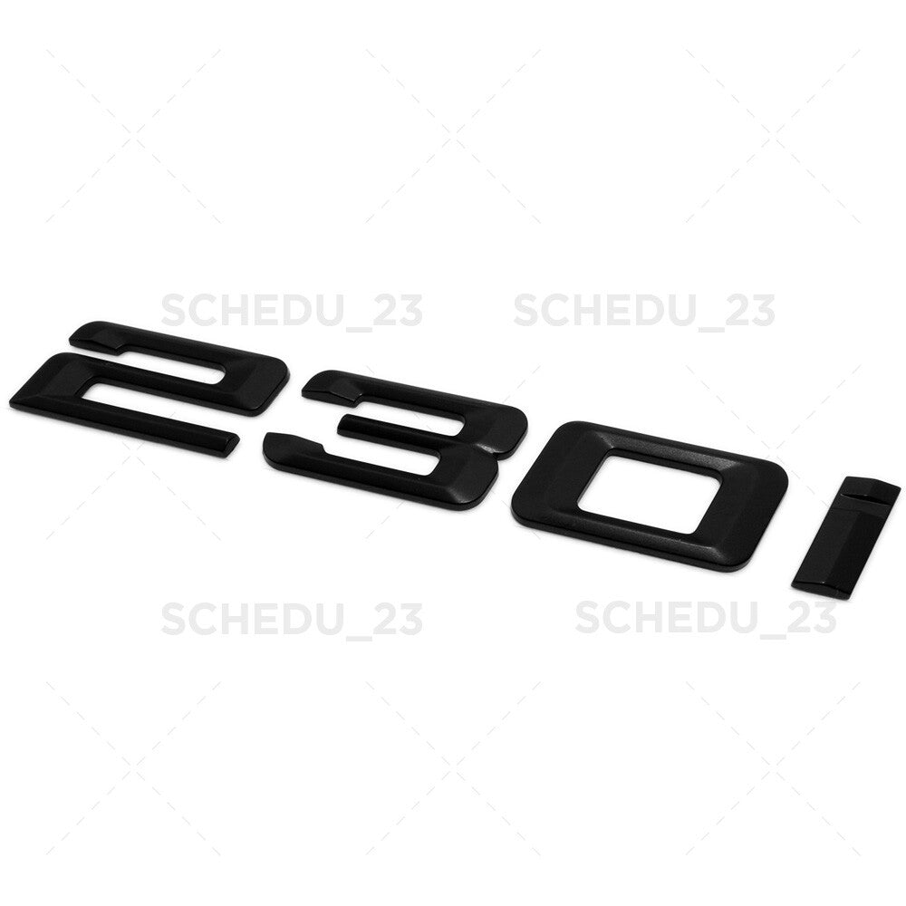 17-21 BMW 230i Rear Trunk Lid Letter Emblem Badge M Power Sport Matte Black