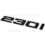 17-21 BMW 230i Rear Trunk Lid Letter Emblem Badge M Power Sport Matte Black
