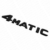 99-14 Mercedes 4 Matic Emblem 3D Trunk Logo Letter Sport Badge AMG - Gloss Black