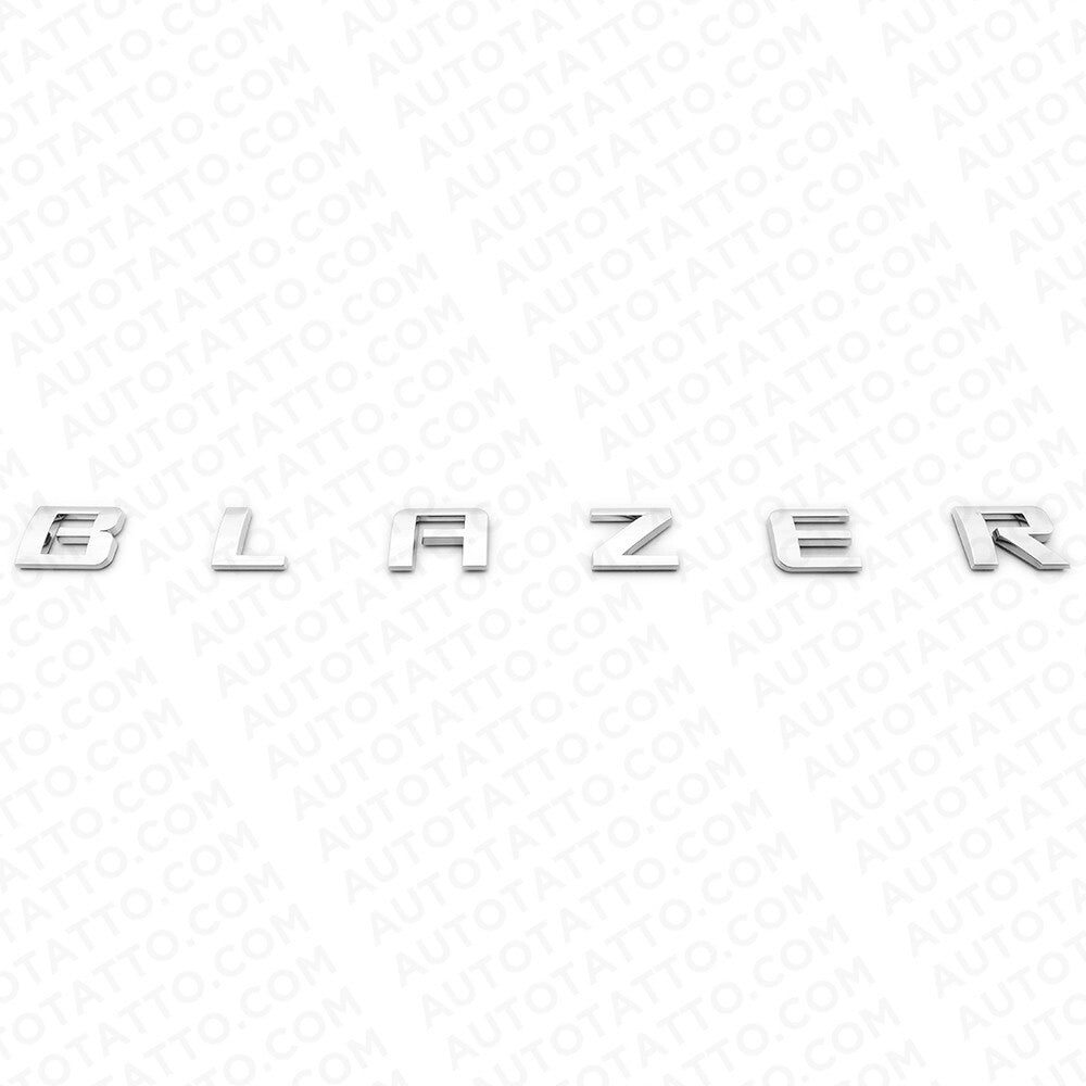 2x 19-20 Chevrolet Blazer Front Side Door Letter Nameplate Badge Emblem Chrome