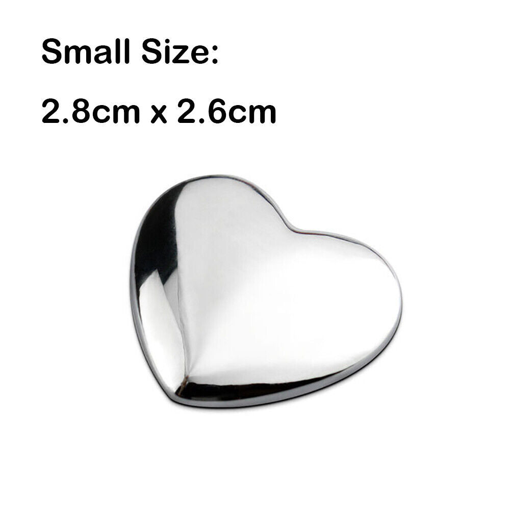 Universal 3D Fashion Metal Heart and Stars Car Decal Sticker for Auto Decoration
