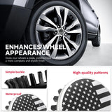 4x Wheel Center Hub Cap 83mm 3.25" USA Flag For Chevy Silverado 2014-26 22837060