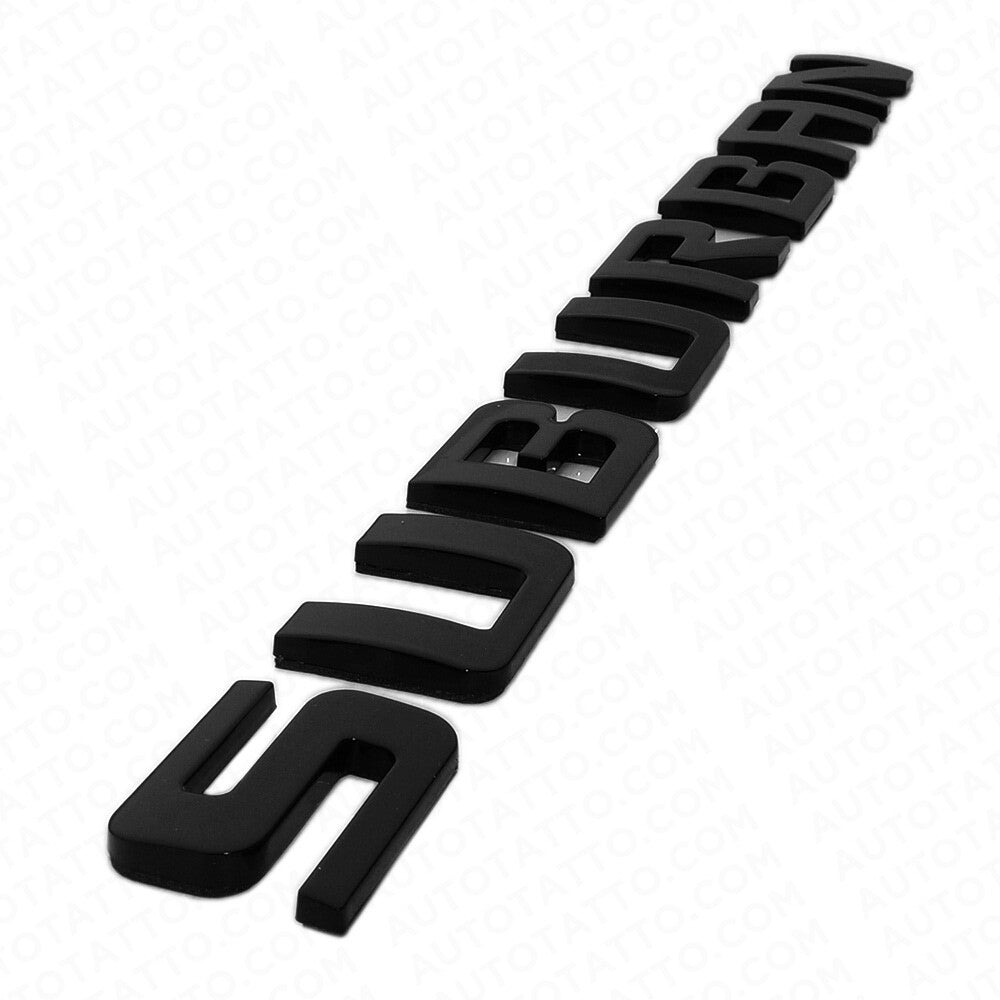 2x For Chevy Suburban Door Liftgate Nameplates Letter Badge Emblem Gloss Black