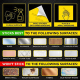 4pack Home 24 Hour Video Surveillance Security Camera Sticker Warning Decal Sign