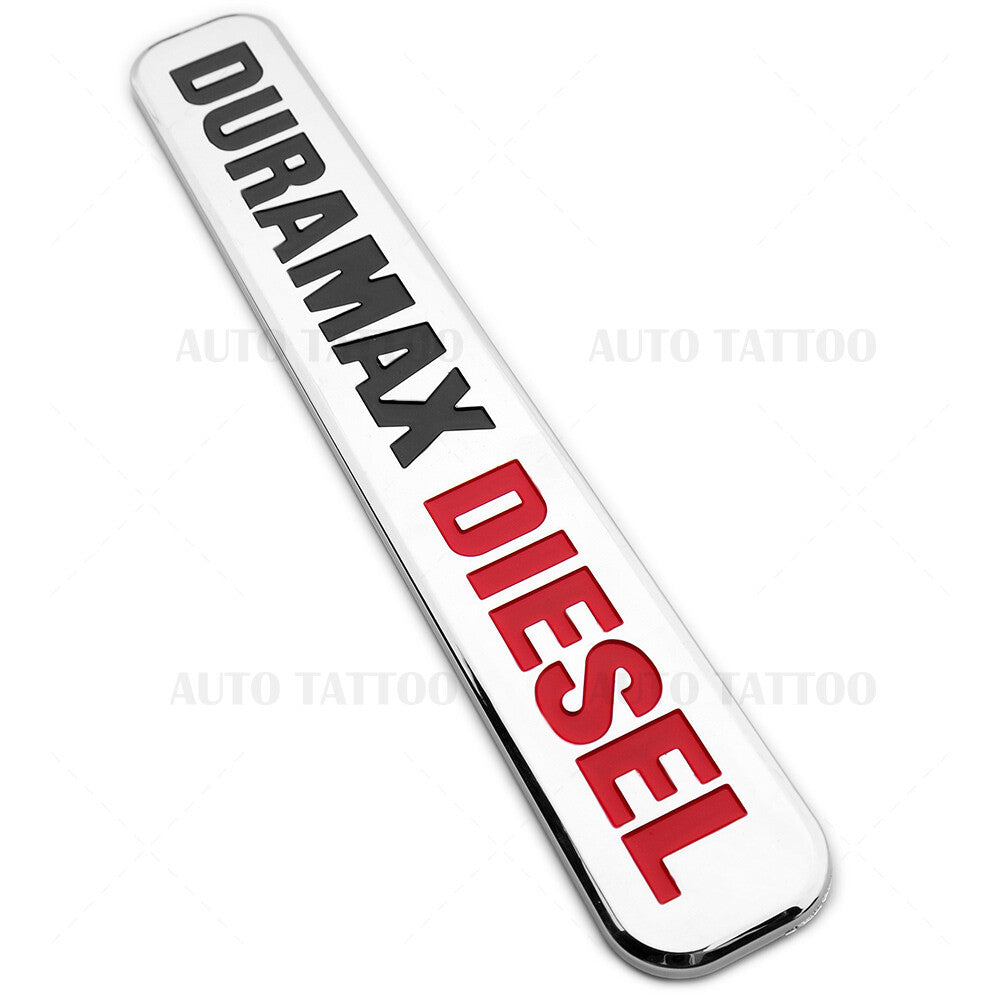 2x 01-21 Chevy GMC Duramax Diesel Door Hood Fender Tailgate Letter Logo Emblem