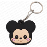 Universal 3D PVC Silicone Cute Cartoon Key Identifier Label Cap Cover Keychain
