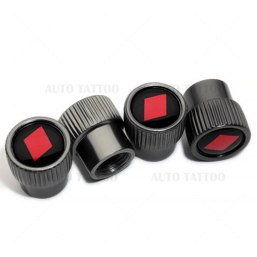 For Audi Sport Roundel Car SUV Wheels Tire Air Valve Caps Stem Dust Logo Cover