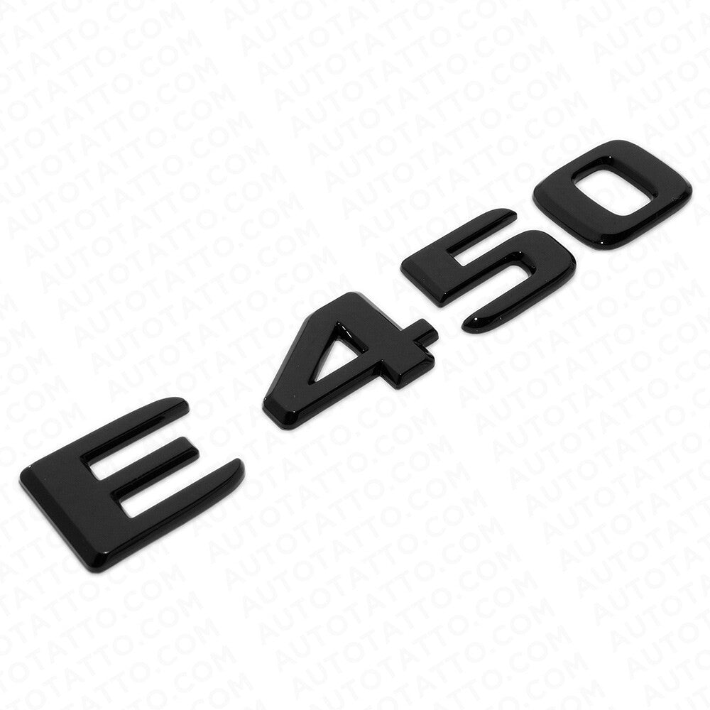 19-21 Mercedes-Benz E450 E 450 Letter Emblem Trunk Logo Badge AMG Sport Black