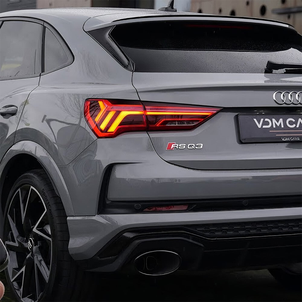 Audi RS Q3 Rear Letter Liftgate Nameplate Trunk Emblem Badge Sport Chrome Sline