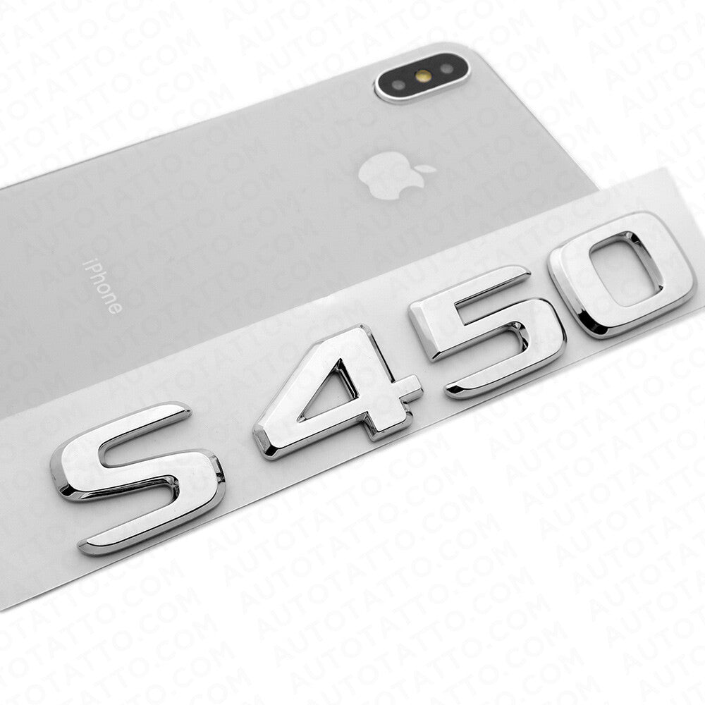 18-21 Mercedes S450 Letter Emblem Luggage Trunk Lid Logo Badge AMG Sport Chrome