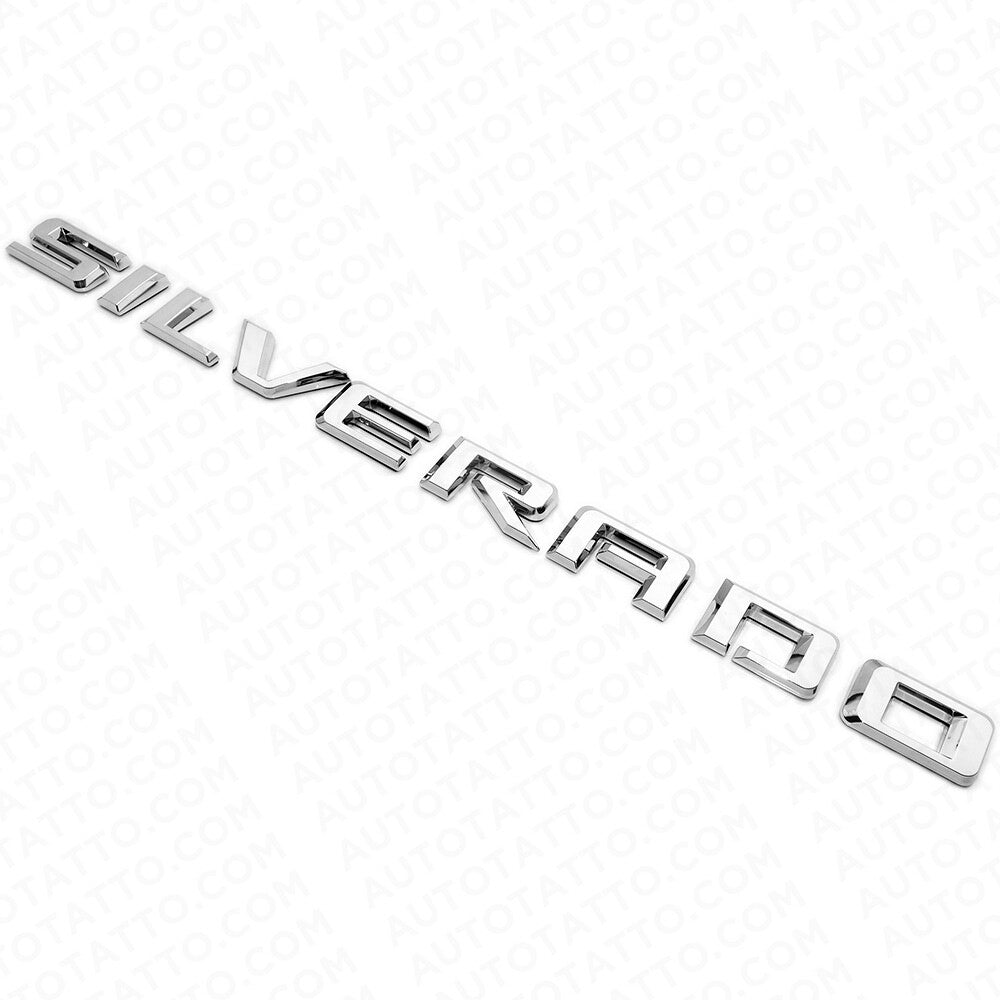 19-21 OEM Chrome Silverado 1500 Side Fender Letter Logo Emblem Badge Z71 LT LTZ