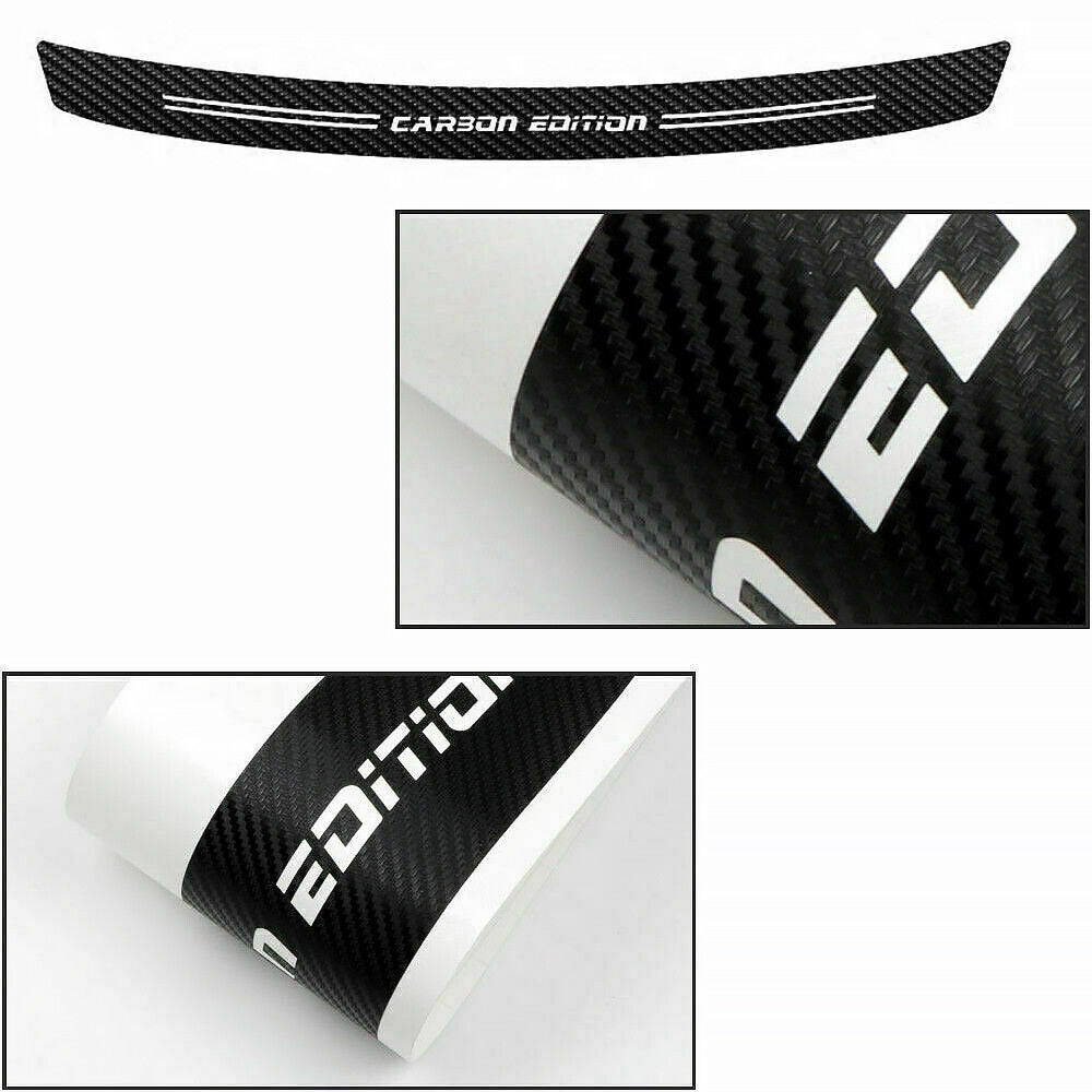 Universal Carbon Fiber Film Car Trunk Bumper Scratch Protection Guard Sticker