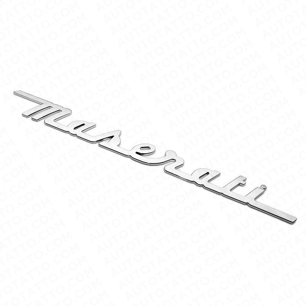 For Maserati Chrome Trunk Lid Letter Nameplate Logo Emblem Badges Sport OEM