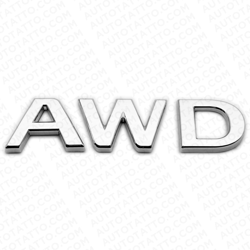 For Infiniti AWD Rear Liftgate Badge Emblem Nameplate Chrome
