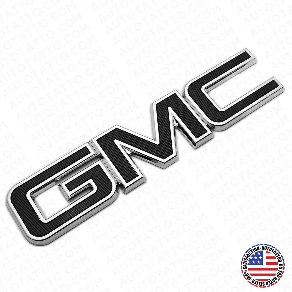14-19 GMC Sierra Canyon Tailgate Letter Logo Emblem Adhesive Nameplate OEM Black