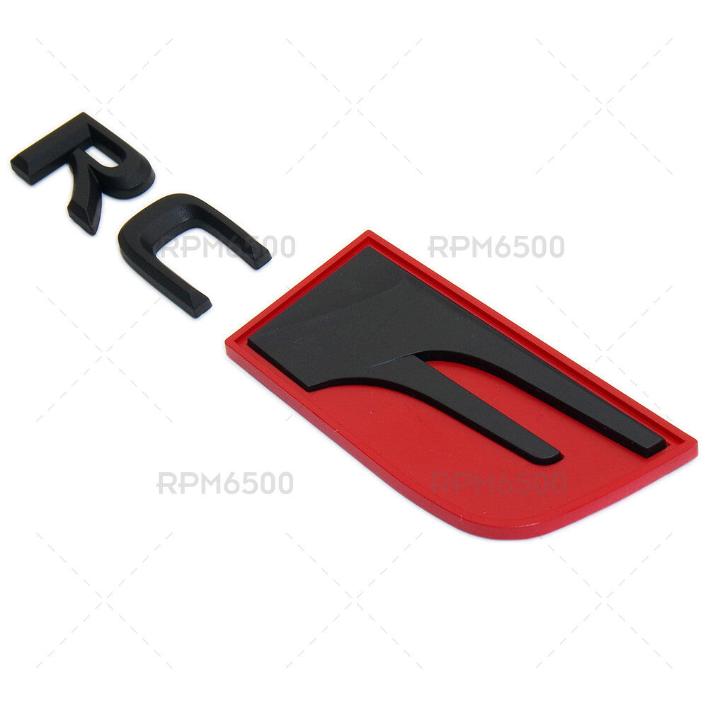 Lexus Trunk Lid Black Red RCF RC F Letter Logo Badge Emblem Car Replace F-Sport