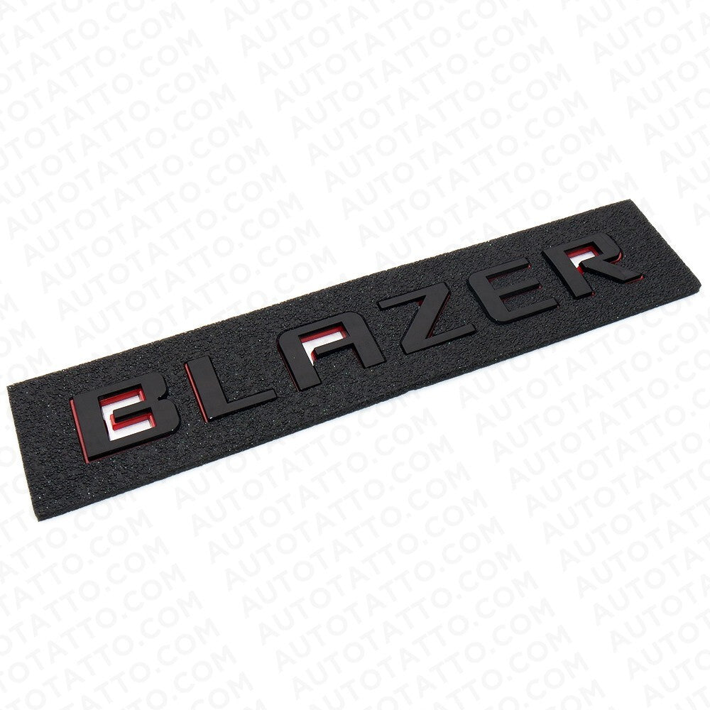 19-23 Chevrolet Blazer Liftgate Redline Letter Nameplate Badge Emblem Black Red