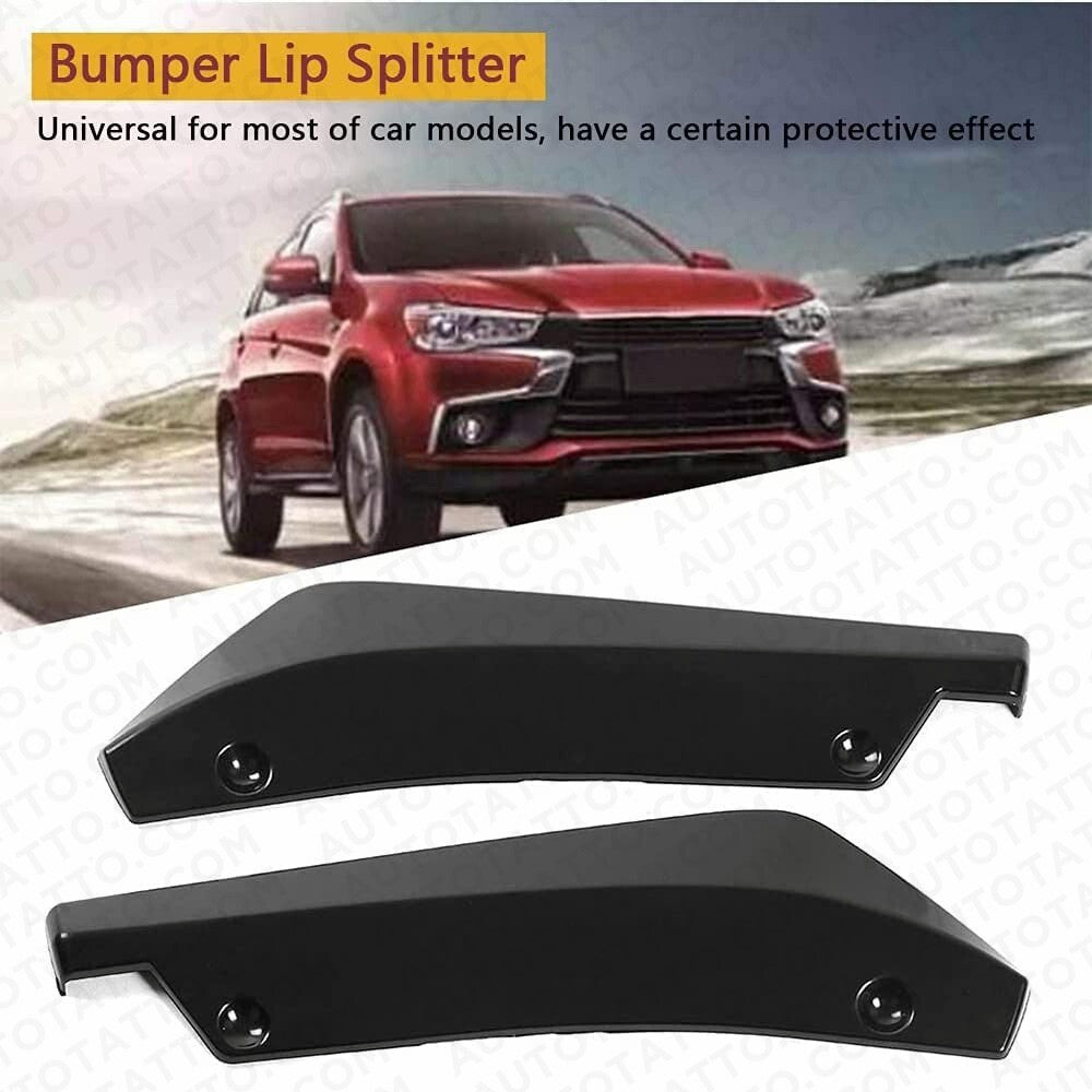 For Mercedes Car Rear Bumper Lip Diffuser Splitter Canard Protector Gloss Black