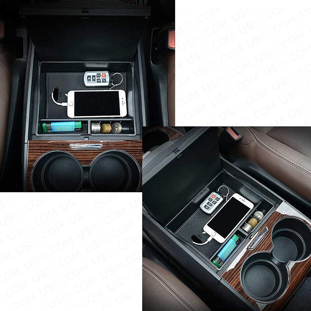 For Toyota 11-20 Sienna Center Armrest Console Organizer Storage Box Coin Phone
