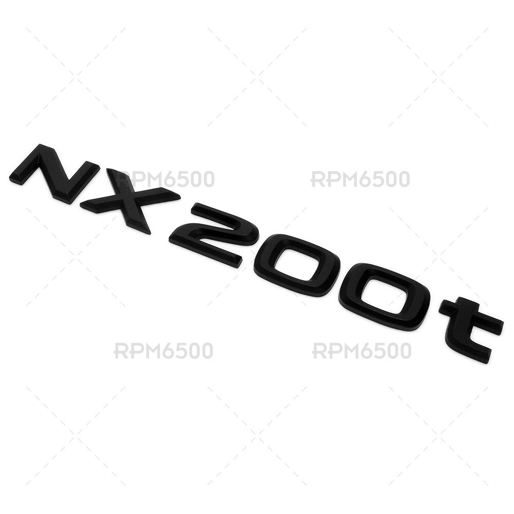 Lexus Liftgate Matte Black NX 200t Letter Logo Badge Car Emblem Replace F-Sport