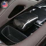 Carbon Fiber Central Control Armrest Decorative Cover Trim For GLE GLS Class