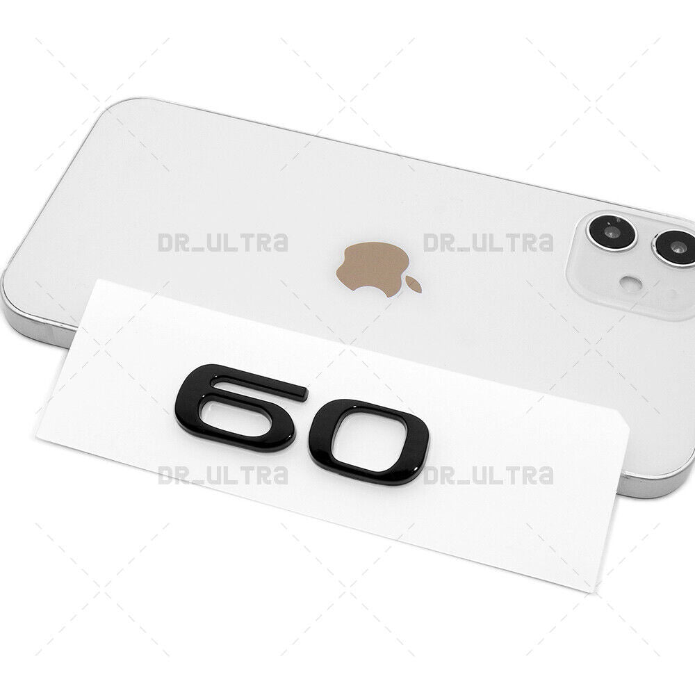 Tesla Rear Liftgate Lid Model 60 Nameplate Logo Badge Emblem Sport Gloss Black