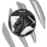 For BMW Silver Carbon Fiber Car Side Door Strip Scratche Edge Guards Trims Badge