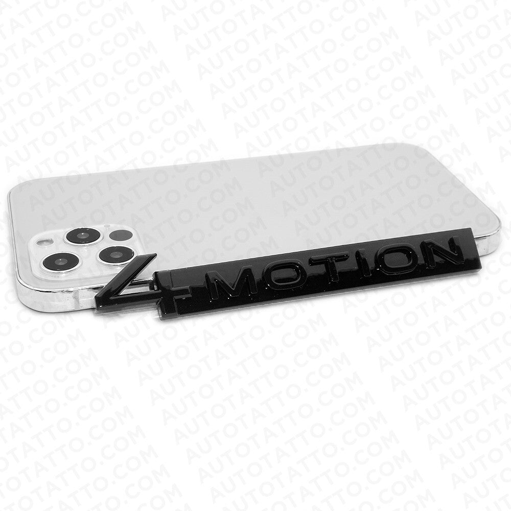 For VW 18-23 OEM ABS 4 Motion Rear Trunk Nameplate Badge Emblem Gloss Blackout