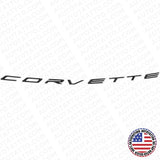 20+ Chevrolet C8 Rear Bumper Corvette Letter Badge Nameplate Emblem Gloss Black