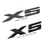 14-26 Gloss Black BMW X5 Rear Liftgate Letter Emblem Badge Trunk ABS  /M Sport