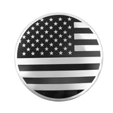 Chevrolet Wheel Center Hub Cap 83mm 3.25" USA Flag Tahoe Suburban Sierra Car Accessory - Silver