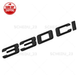 Matte Black BMW 330ci Car Trunk Lid Letter Emblem Replace Badge M Performance