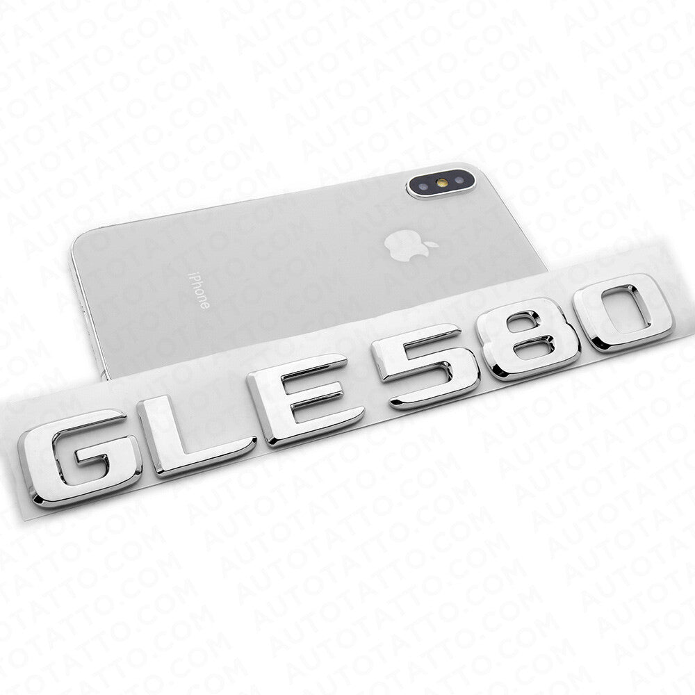 20-21 Mercedes-Benz GLE 580 Letter Emblem Liftgate Logo Badge AMG Sport Chrome